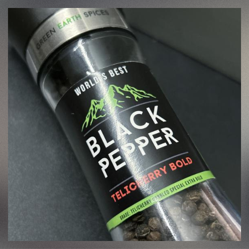 Premium Tellicherry Special Bold Black Pepper - Grinder